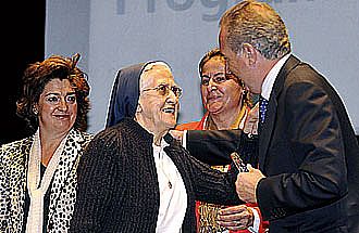 El Jefe de la Obra Social y Cultural de Caja Segovia, Rafael Encinas